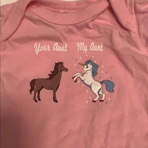 Aunt gift to baby ! Onesie 6 months